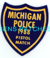MICHIGAN,MICHIGAN POLICE PISTOL MATCH 1988 1